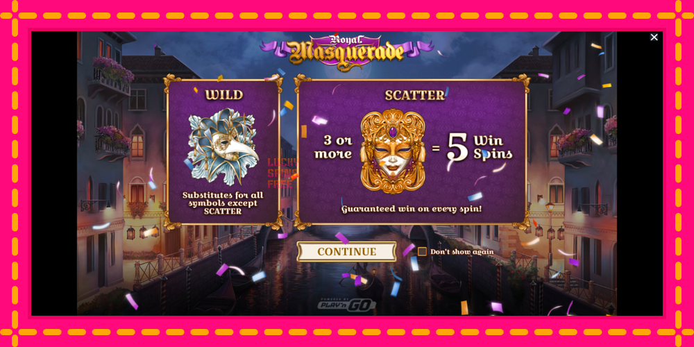 Royal Masquerade - thiết bị chơi game với phần thưởng độc đáo, hình ảnh 1