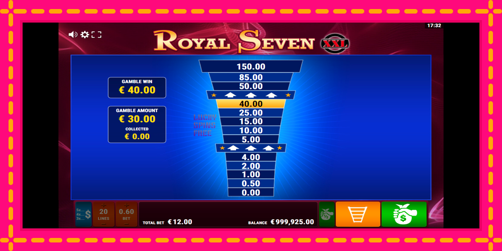 Royal Seven XXL - thiết bị chơi game với phần thưởng độc đáo, hình ảnh 4