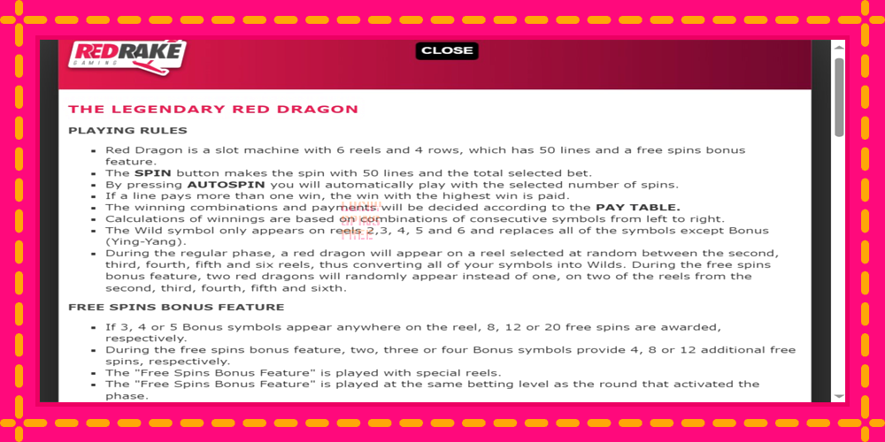 The Legendary Red Dragon - thiết bị chơi game với phần thưởng độc đáo, hình ảnh 8