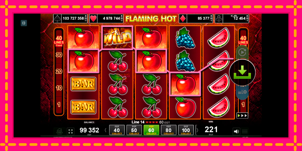 Flaming Hot - thiết bị chơi game với phần thưởng độc đáo, hình ảnh 8