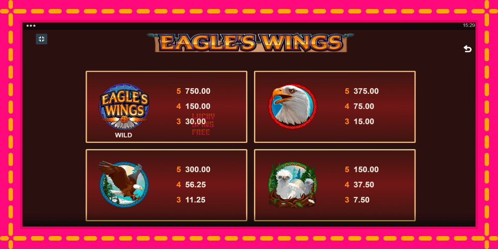 Eagles Wings - thiết bị chơi game với phần thưởng độc đáo, hình ảnh 6