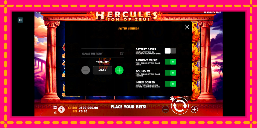 Hercules Son of Zeus - thiết bị chơi game với phần thưởng độc đáo, hình ảnh 2