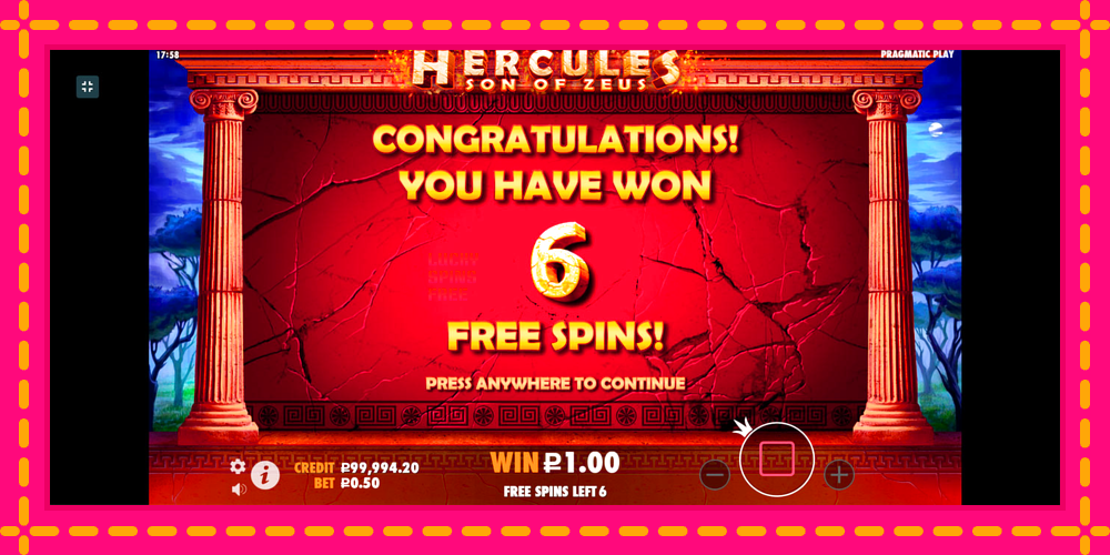 Hercules Son of Zeus - thiết bị chơi game với phần thưởng độc đáo, hình ảnh 9