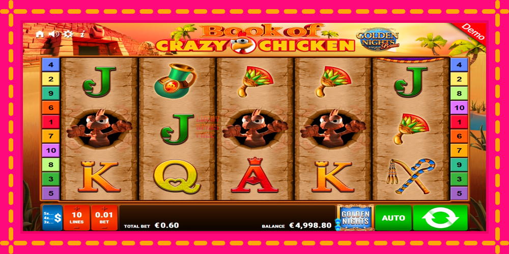 Book of Crazy Chicken Golden Nights - thiết bị chơi game với phần thưởng độc đáo, hình ảnh 2