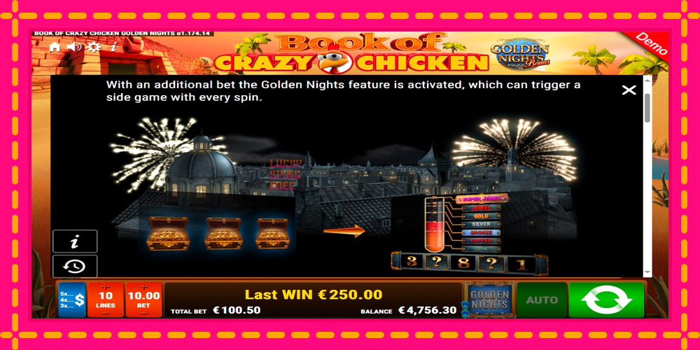 Book of Crazy Chicken Golden Nights - thiết bị chơi game với phần thưởng độc đáo, hình ảnh 6