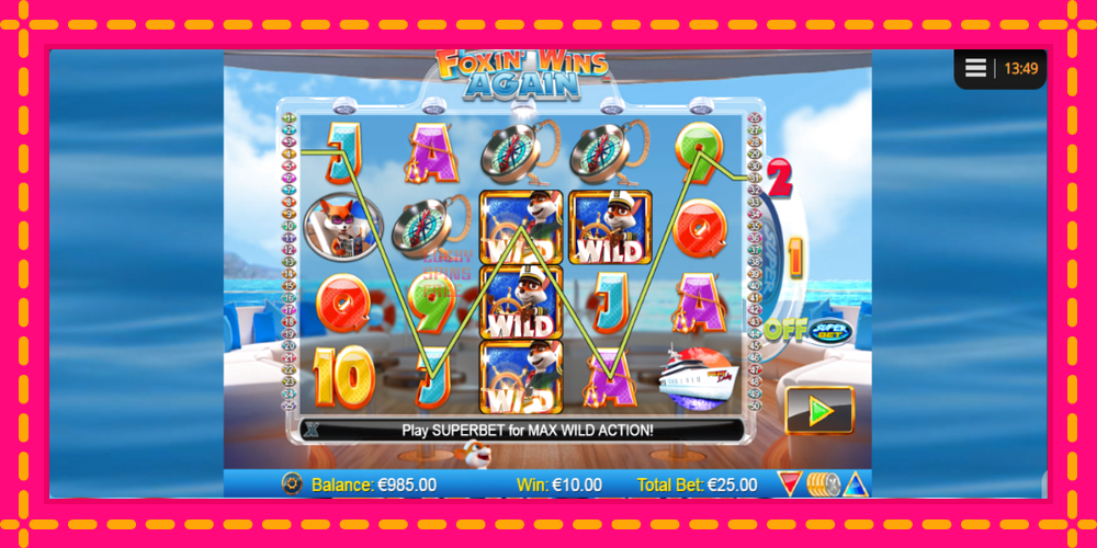 Foxin Wins Again - thiết bị chơi game với phần thưởng độc đáo, hình ảnh 2