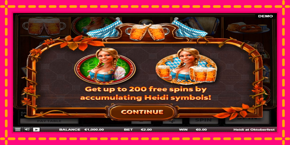 Heidi at Oktoberfest - thiết bị chơi game với phần thưởng độc đáo, hình ảnh 1