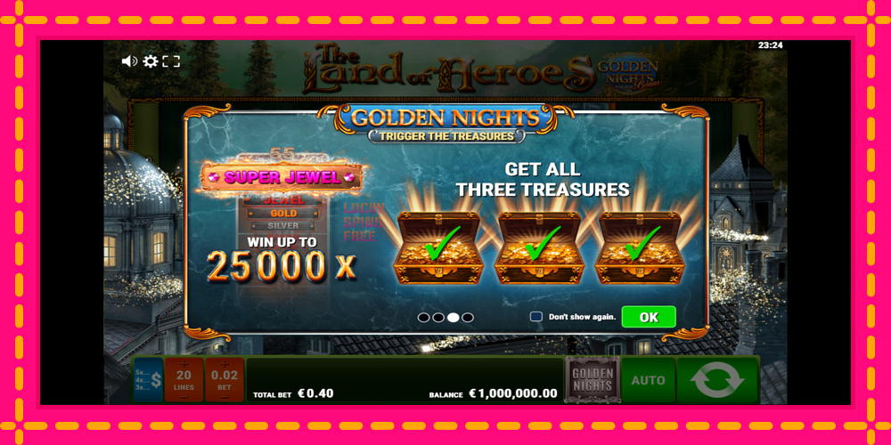 The Land of Heroes Golden Nights - thiết bị chơi game với phần thưởng độc đáo, hình ảnh 1