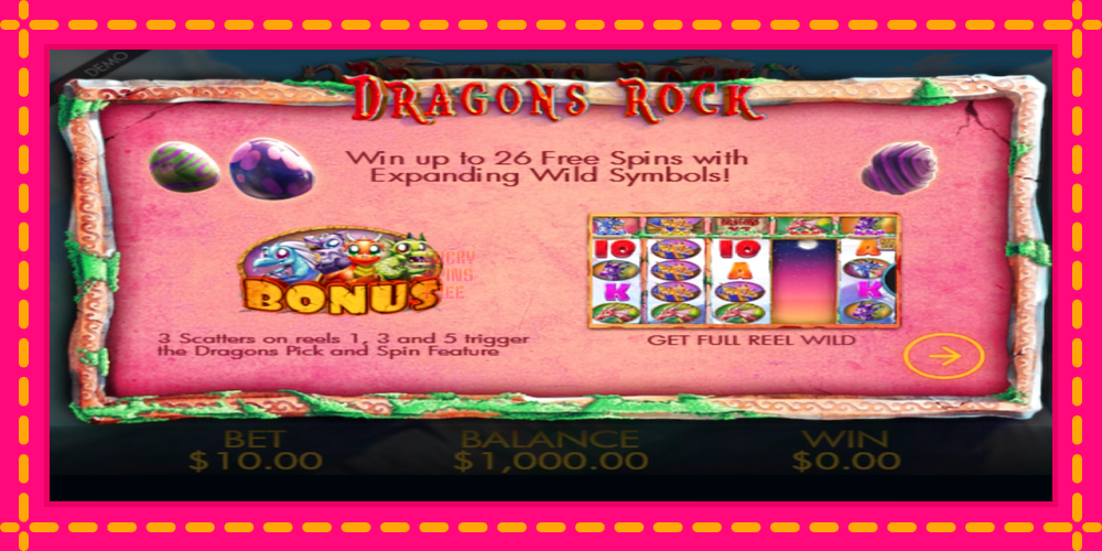 Dragons Rock - thiết bị chơi game với phần thưởng độc đáo, hình ảnh 1