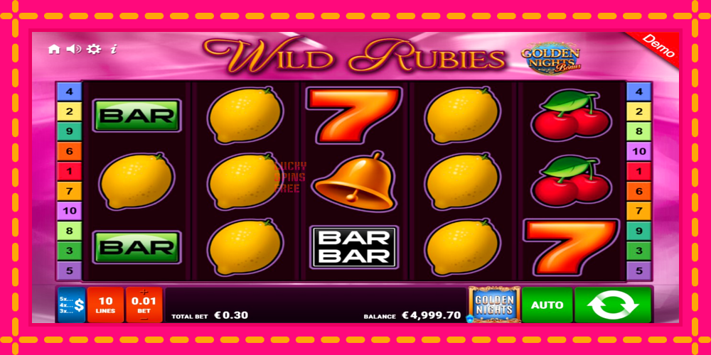 Wild Rubies Golden Nights - thiết bị chơi game với phần thưởng độc đáo, hình ảnh 2