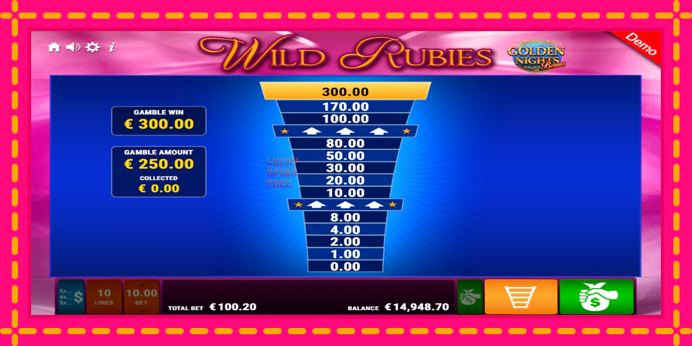 Wild Rubies Golden Nights - thiết bị chơi game với phần thưởng độc đáo, hình ảnh 8