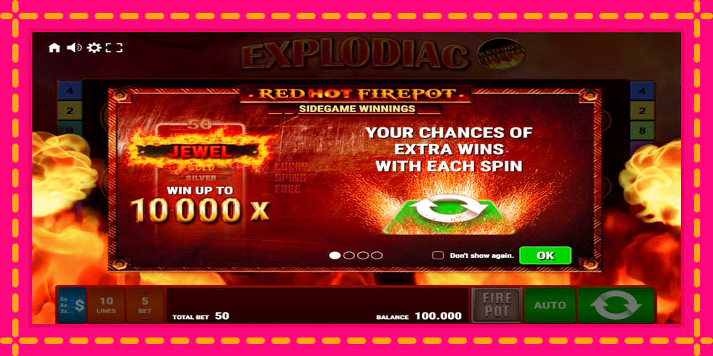 Explodiac Red Hot Firepot - thiết bị chơi game với phần thưởng độc đáo, hình ảnh 1