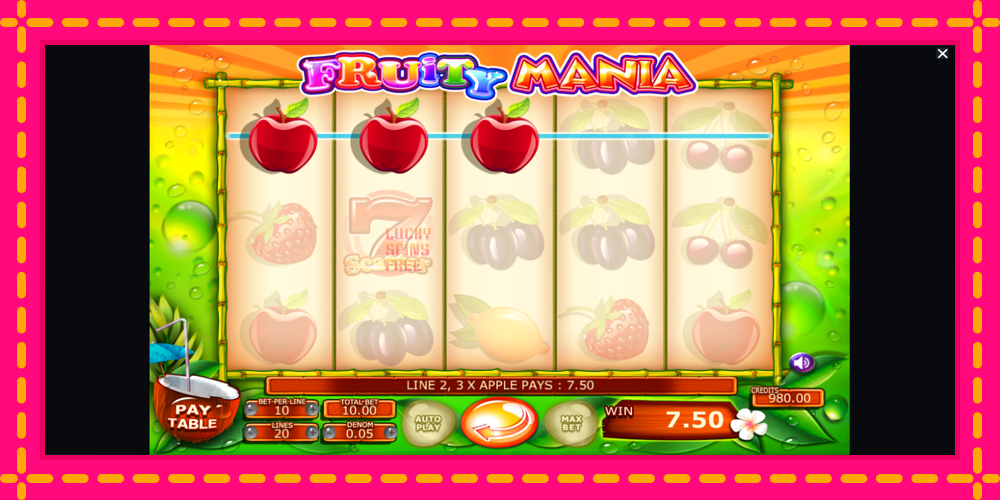 Fruity Mania - thiết bị chơi game với phần thưởng độc đáo, hình ảnh 2