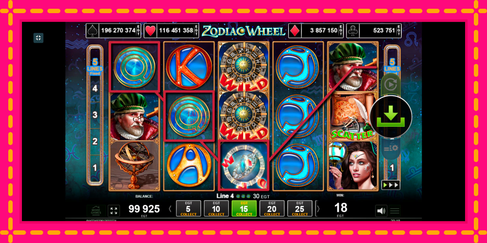 Zodiac Wheel - thiết bị chơi game với phần thưởng độc đáo, hình ảnh 2