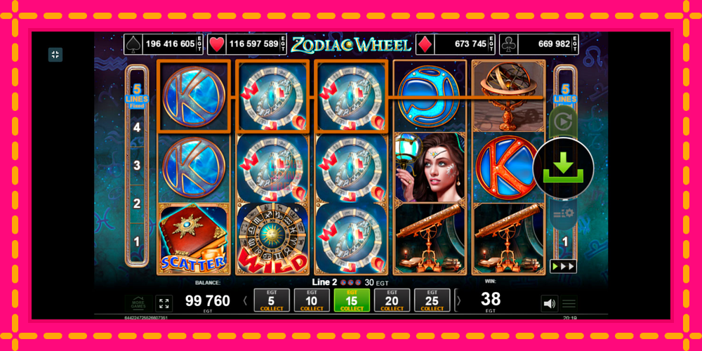 Zodiac Wheel - thiết bị chơi game với phần thưởng độc đáo, hình ảnh 3