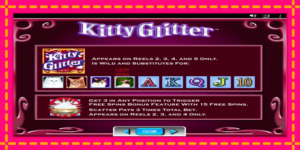 Kitty Glitter - thiết bị chơi game với phần thưởng độc đáo, hình ảnh 5