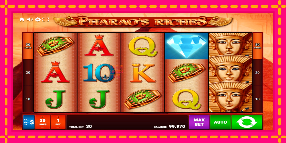 Pharaos Riches - thiết bị chơi game với phần thưởng độc đáo, hình ảnh 1