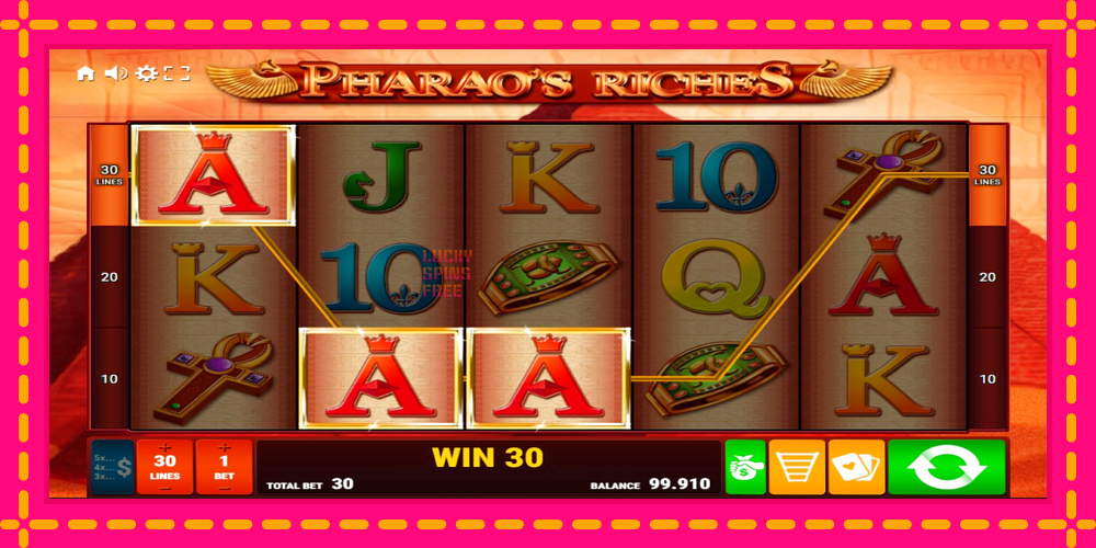 Pharaos Riches - thiết bị chơi game với phần thưởng độc đáo, hình ảnh 2