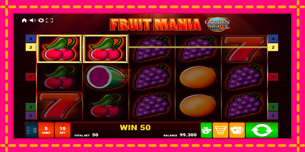 Fruit Mania Golden Nights - thiết bị chơi game với phần thưởng độc đáo, hình ảnh 2