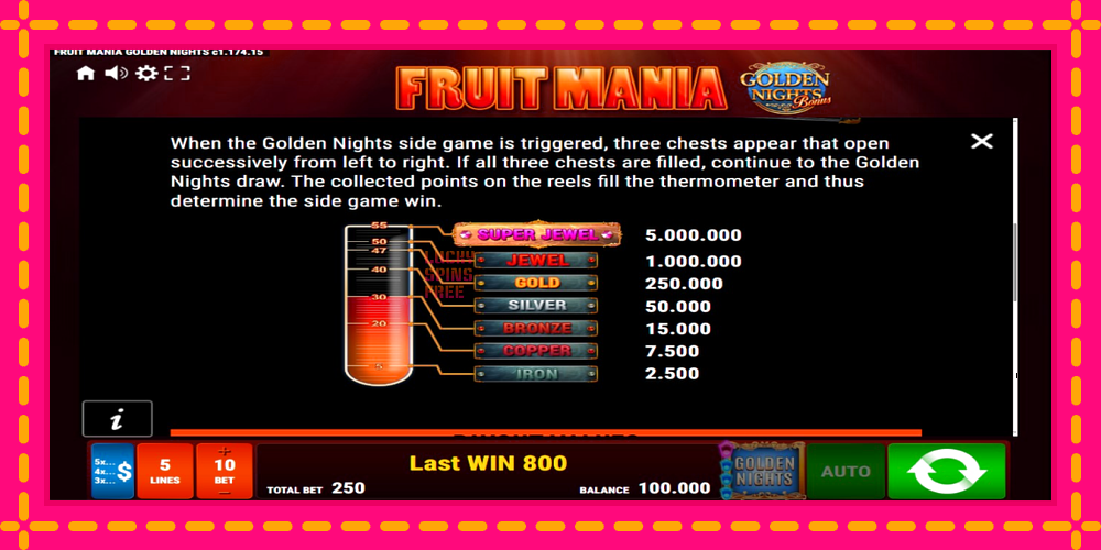 Fruit Mania Golden Nights - thiết bị chơi game với phần thưởng độc đáo, hình ảnh 6