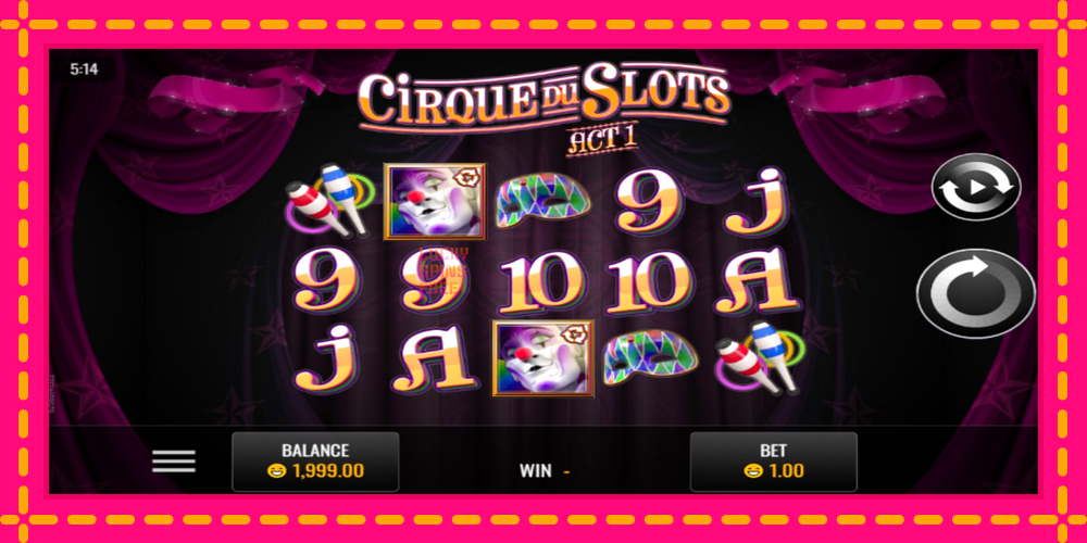 Cirque du Slots - thiết bị chơi game với phần thưởng độc đáo, hình ảnh 1