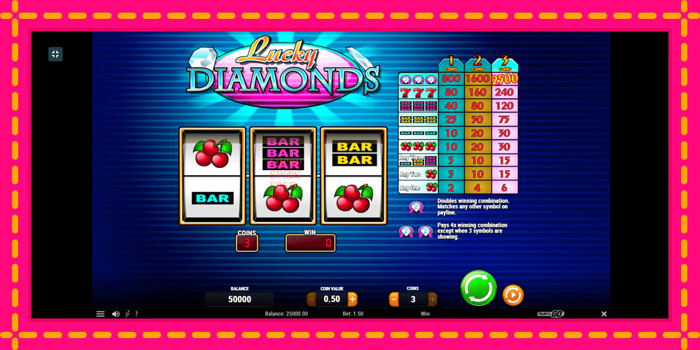 Lucky Diamonds - thiết bị chơi game với phần thưởng độc đáo, hình ảnh 1