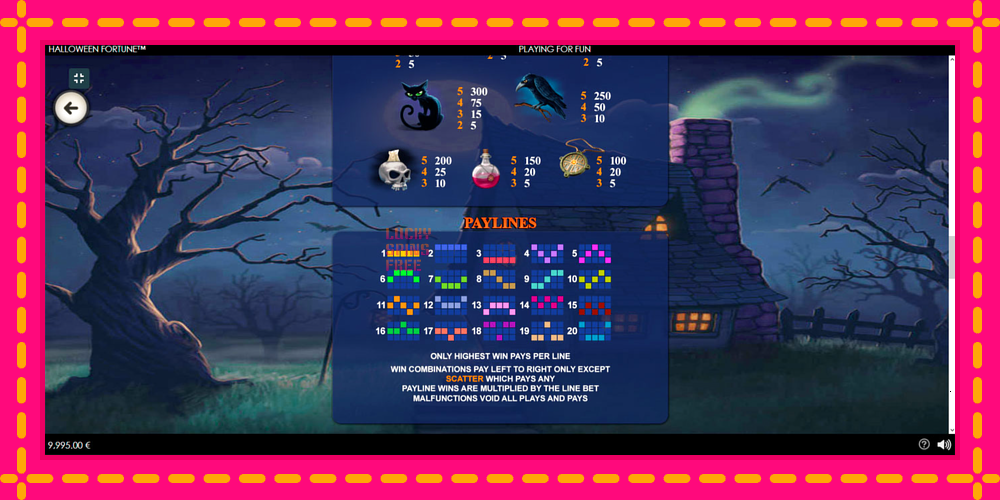 Halloween Fortune - thiết bị chơi game với phần thưởng độc đáo, hình ảnh 7