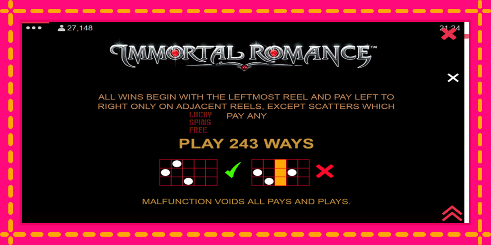 Immortal Romance - thiết bị chơi game với phần thưởng độc đáo, hình ảnh 7