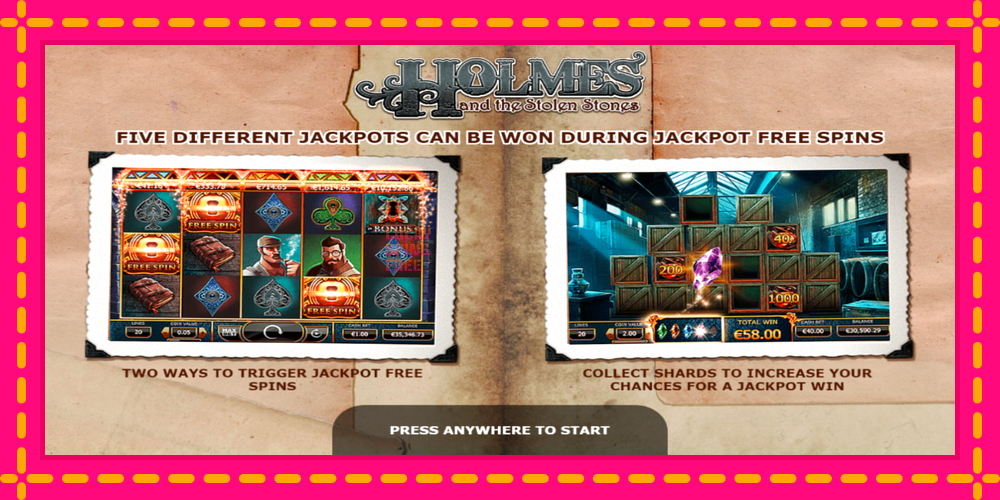 Holmes and the Stolen Stones - thiết bị chơi game với phần thưởng độc đáo, hình ảnh 1