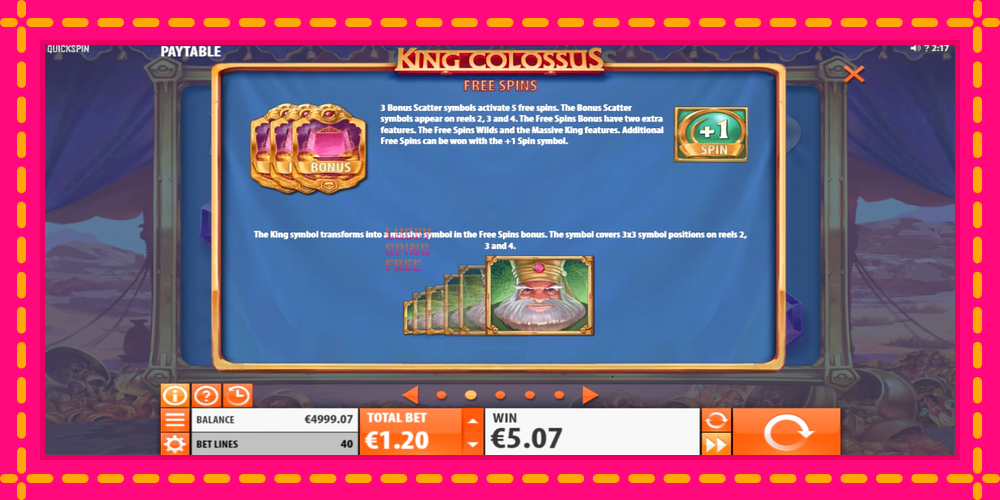 King Colossus - thiết bị chơi game với phần thưởng độc đáo, hình ảnh 5