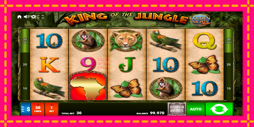 King of the Jungle Golden Nights - thiết bị chơi game với phần thưởng độc đáo, hình ảnh 1