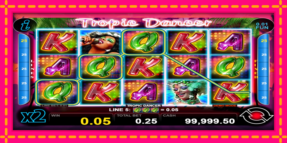 Tropic Dancer - thiết bị chơi game với phần thưởng độc đáo, hình ảnh 2