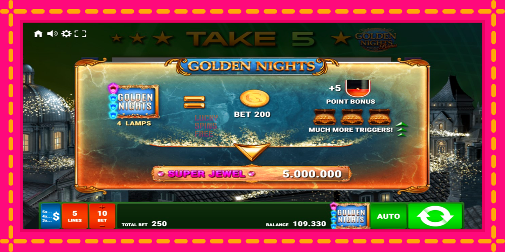 Take 5 Golden Nights - thiết bị chơi game với phần thưởng độc đáo, hình ảnh 6