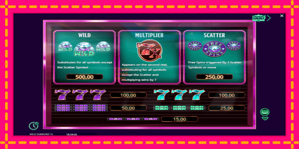 Wild Diamond 7x - thiết bị chơi game với phần thưởng độc đáo, hình ảnh 5