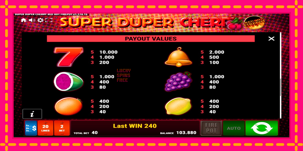 Super Duper Cherry Red Hot Firepot - thiết bị chơi game với phần thưởng độc đáo, hình ảnh 6