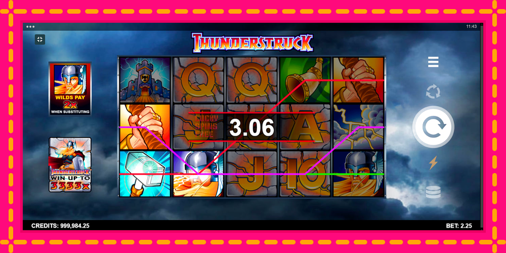 Thunderstruck - thiết bị chơi game với phần thưởng độc đáo, hình ảnh 2