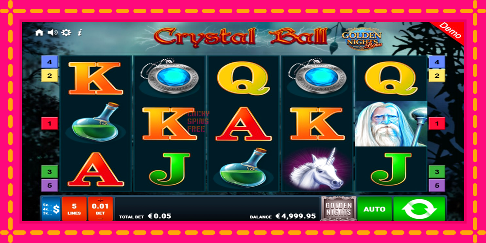 Crystal Ball Golden Nights - thiết bị chơi game với phần thưởng độc đáo, hình ảnh 1