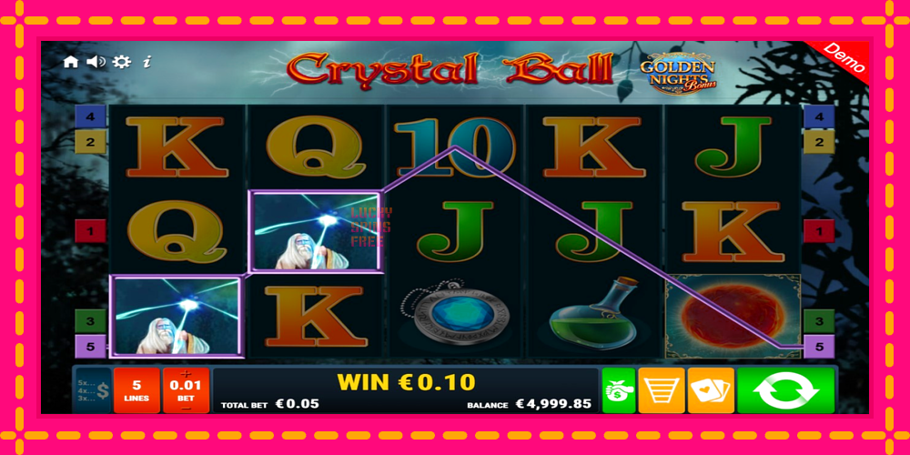 Crystal Ball Golden Nights - thiết bị chơi game với phần thưởng độc đáo, hình ảnh 2