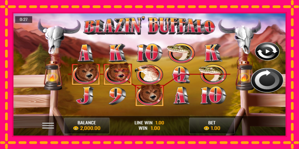 Blazin’ Buffalo - thiết bị chơi game với phần thưởng độc đáo, hình ảnh 2