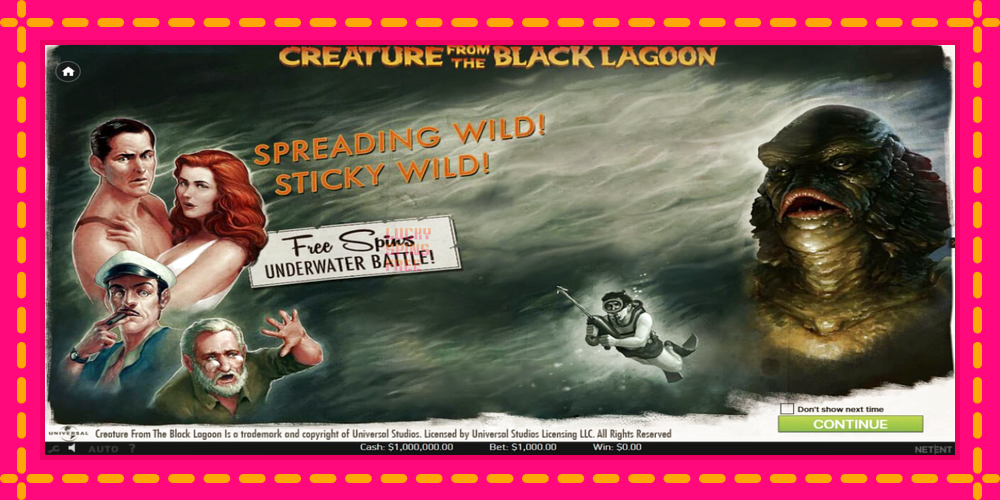 Creature From The Black Lagoon - thiết bị chơi game với phần thưởng độc đáo, hình ảnh 1