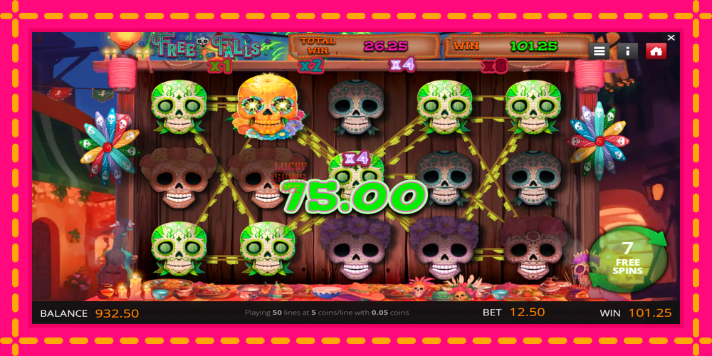 Calavera Cascades - thiết bị chơi game với phần thưởng độc đáo, hình ảnh 3