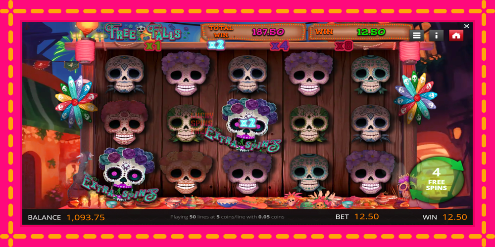 Calavera Cascades - thiết bị chơi game với phần thưởng độc đáo, hình ảnh 4