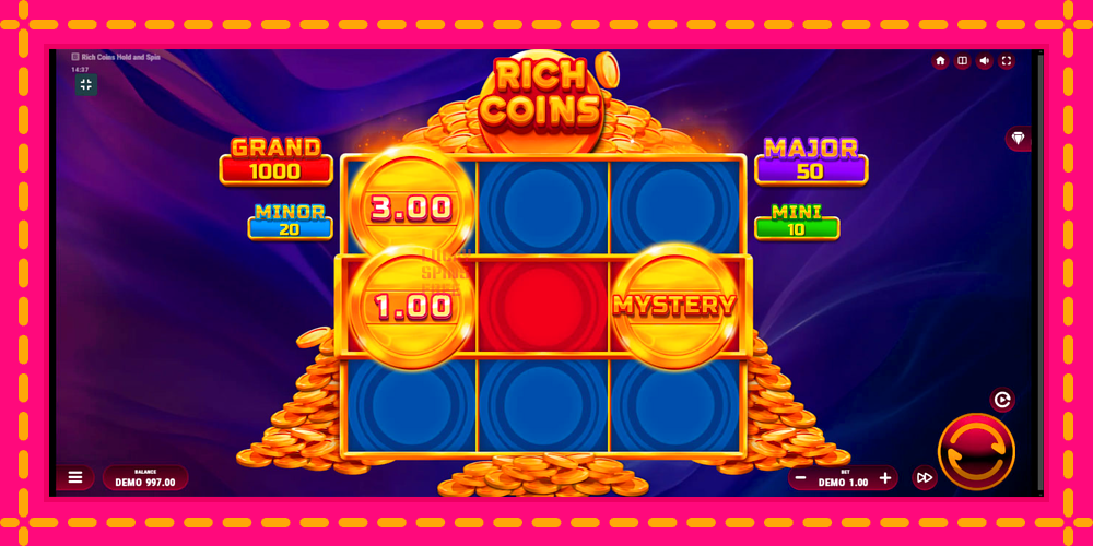 Rich Coins Hold and Spin - thiết bị chơi game với phần thưởng độc đáo, hình ảnh 2