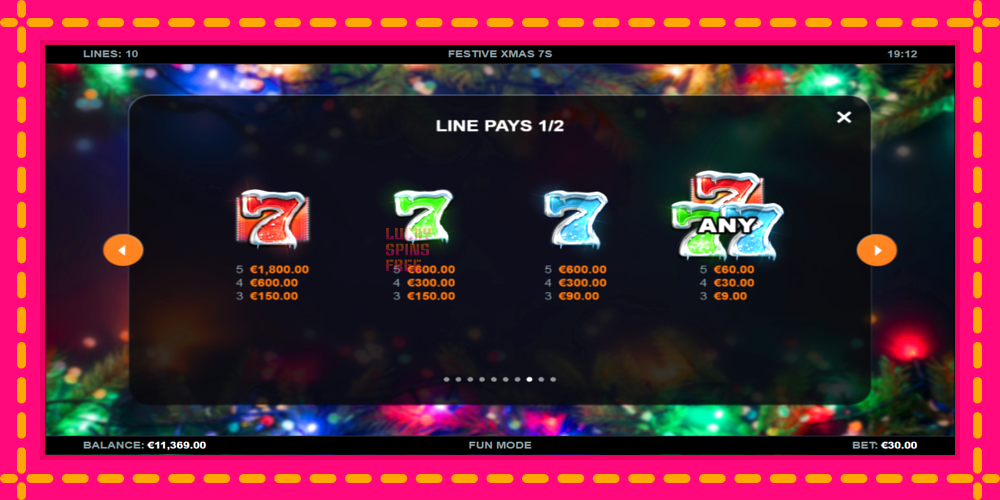 Festive Xmas 7s - thiết bị chơi game với phần thưởng độc đáo, hình ảnh 5