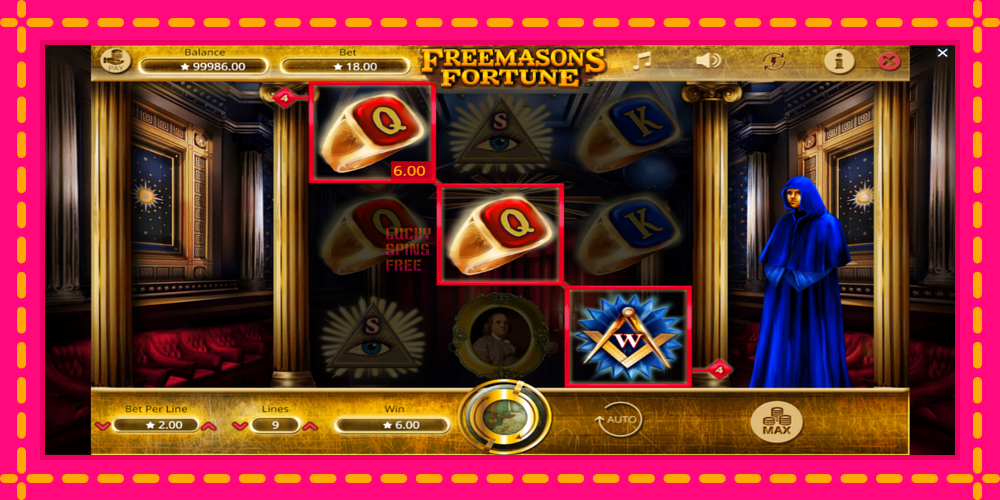 Freemasons Fortune - thiết bị chơi game với phần thưởng độc đáo, hình ảnh 3