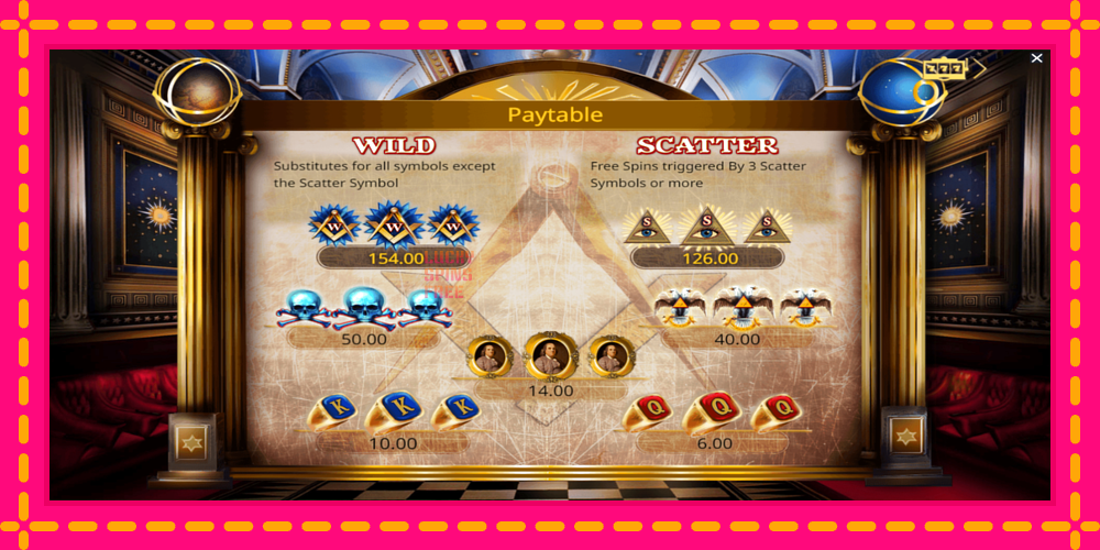 Freemasons Fortune - thiết bị chơi game với phần thưởng độc đáo, hình ảnh 5