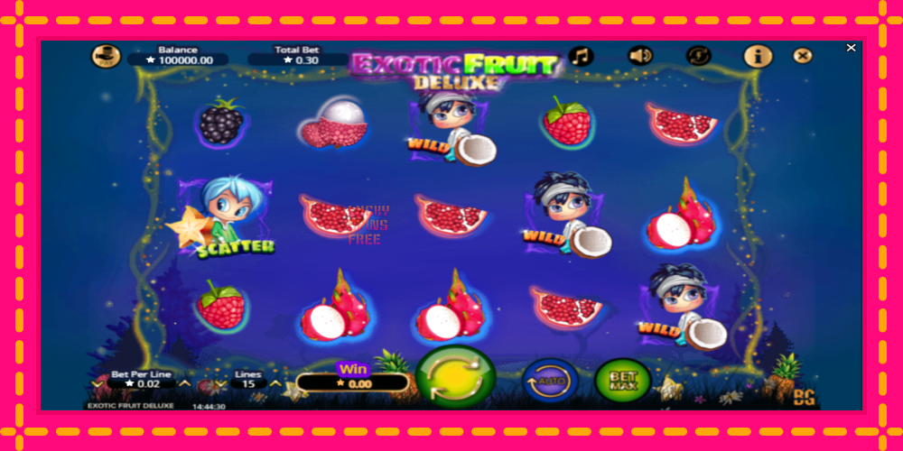 Exotic Fruit Deluxe - thiết bị chơi game với phần thưởng độc đáo, hình ảnh 2