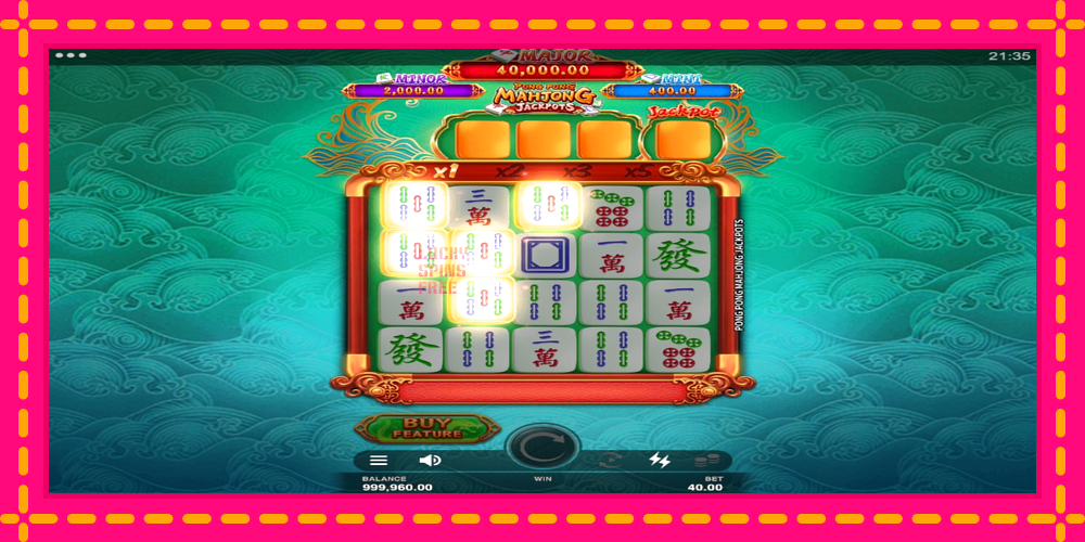 Pong Pong Mahjong Jackpots - thiết bị chơi game với phần thưởng độc đáo, hình ảnh 2