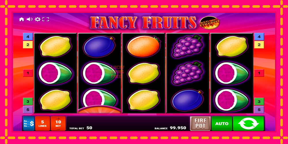 Fancy Fruits Red Hot Firepot - thiết bị chơi game với phần thưởng độc đáo, hình ảnh 1