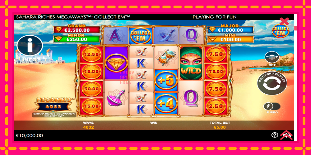 Sahara Riches Megaways Collect Em - thiết bị chơi game với phần thưởng độc đáo, hình ảnh 2